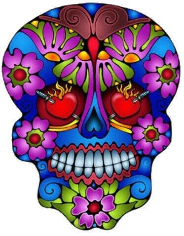 Sugar Skull Totenkopf Sticker